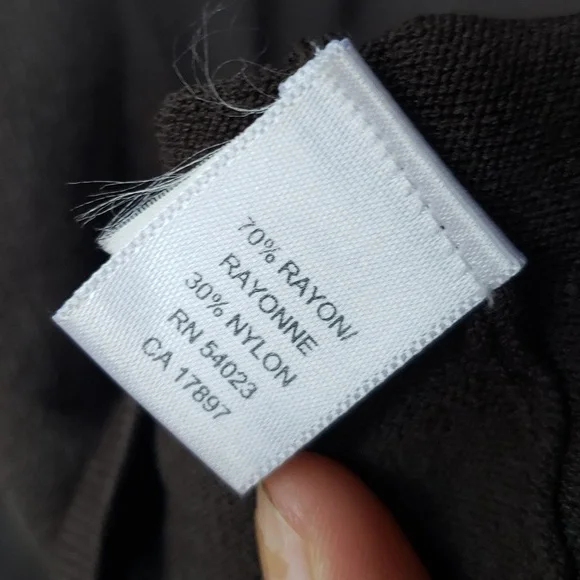 Banana Republic Chocolate Brown V-neck Cardigan Sweater M - Picture 7 of 8